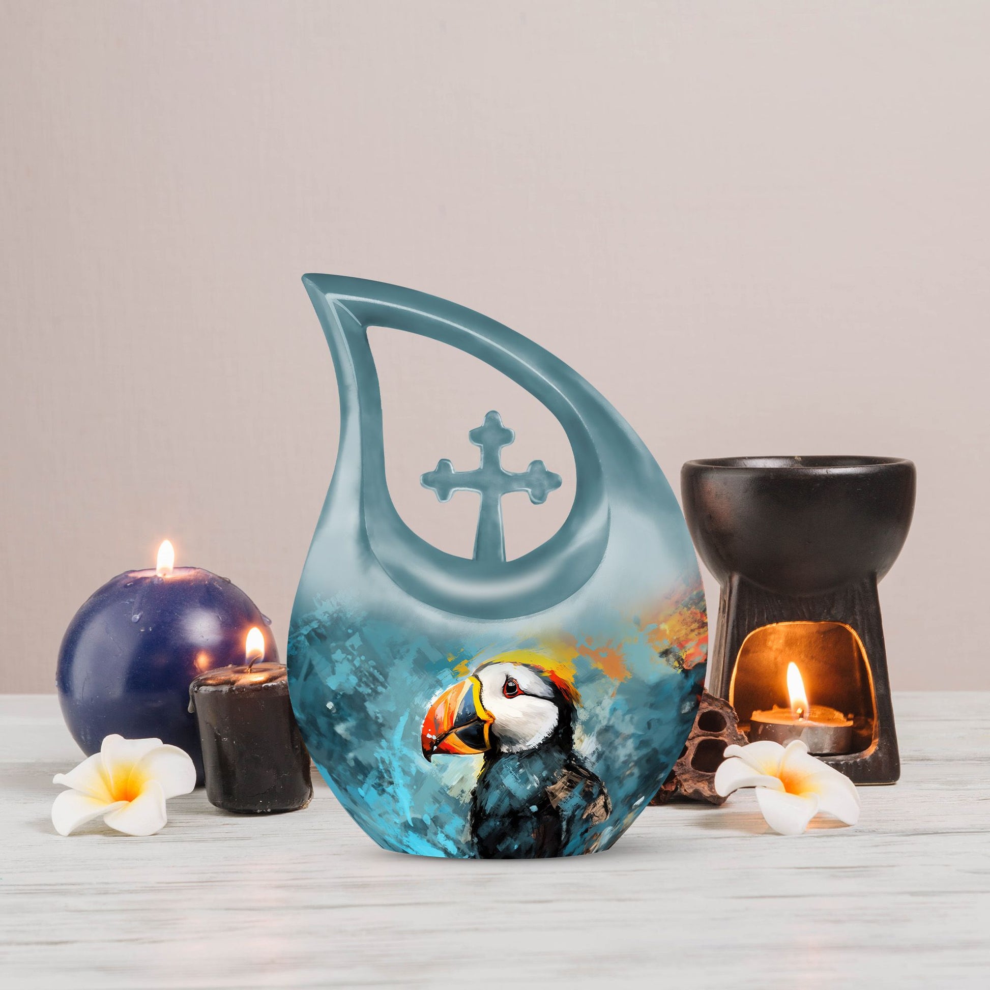 Puffin Bird Memorial Urn