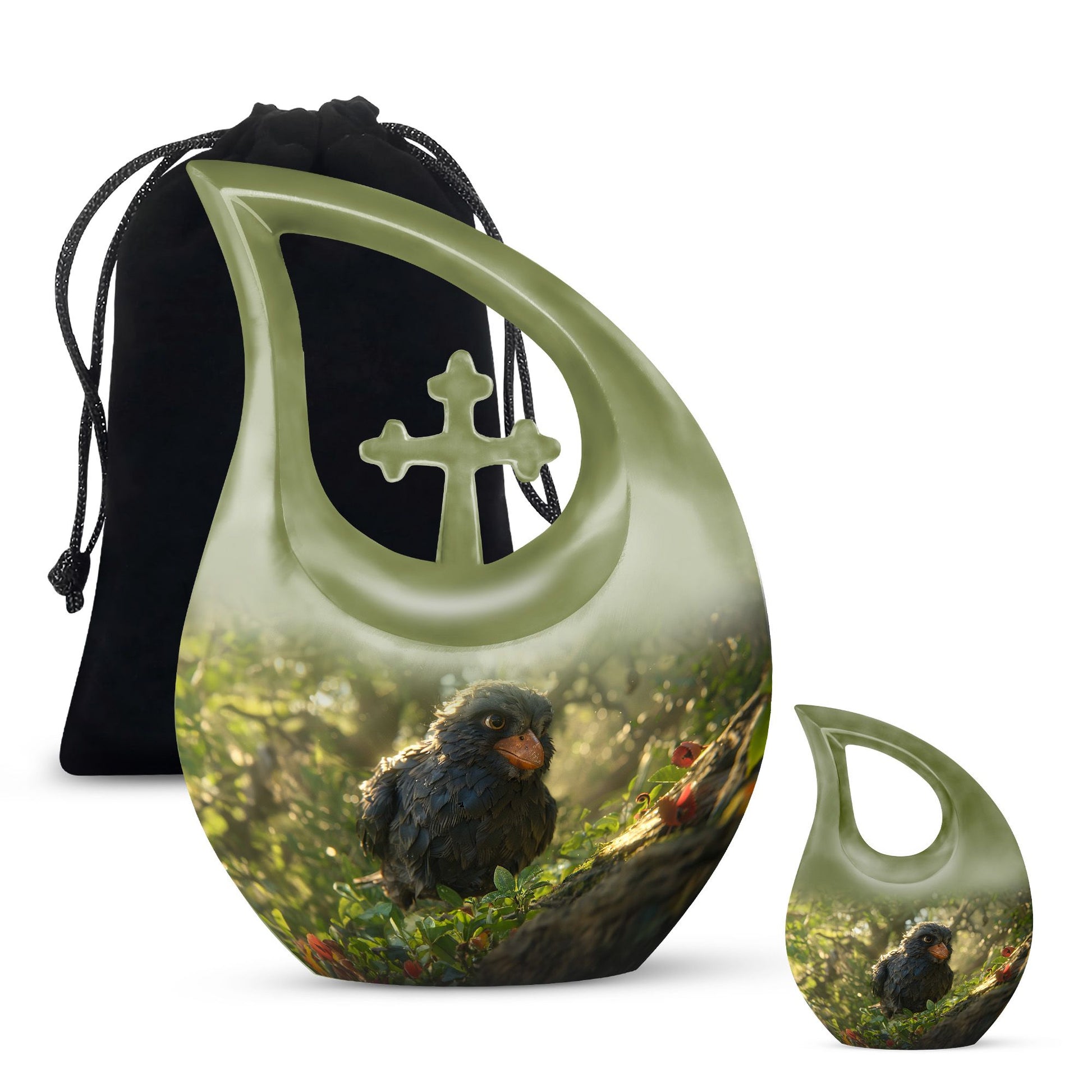 Puffin Bird Themed Large Cremation Urn