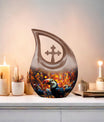 Toucans Themed Cross Drop Beautiful Urn