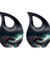Dragon Small Urn For Ashes Funeral, Ashes Cremation Urn