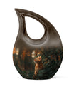 Orange Cat Design Urn