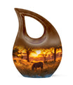 Zebra Small Urn For Human Ashes Funeral, Ashes Cremation Urn
