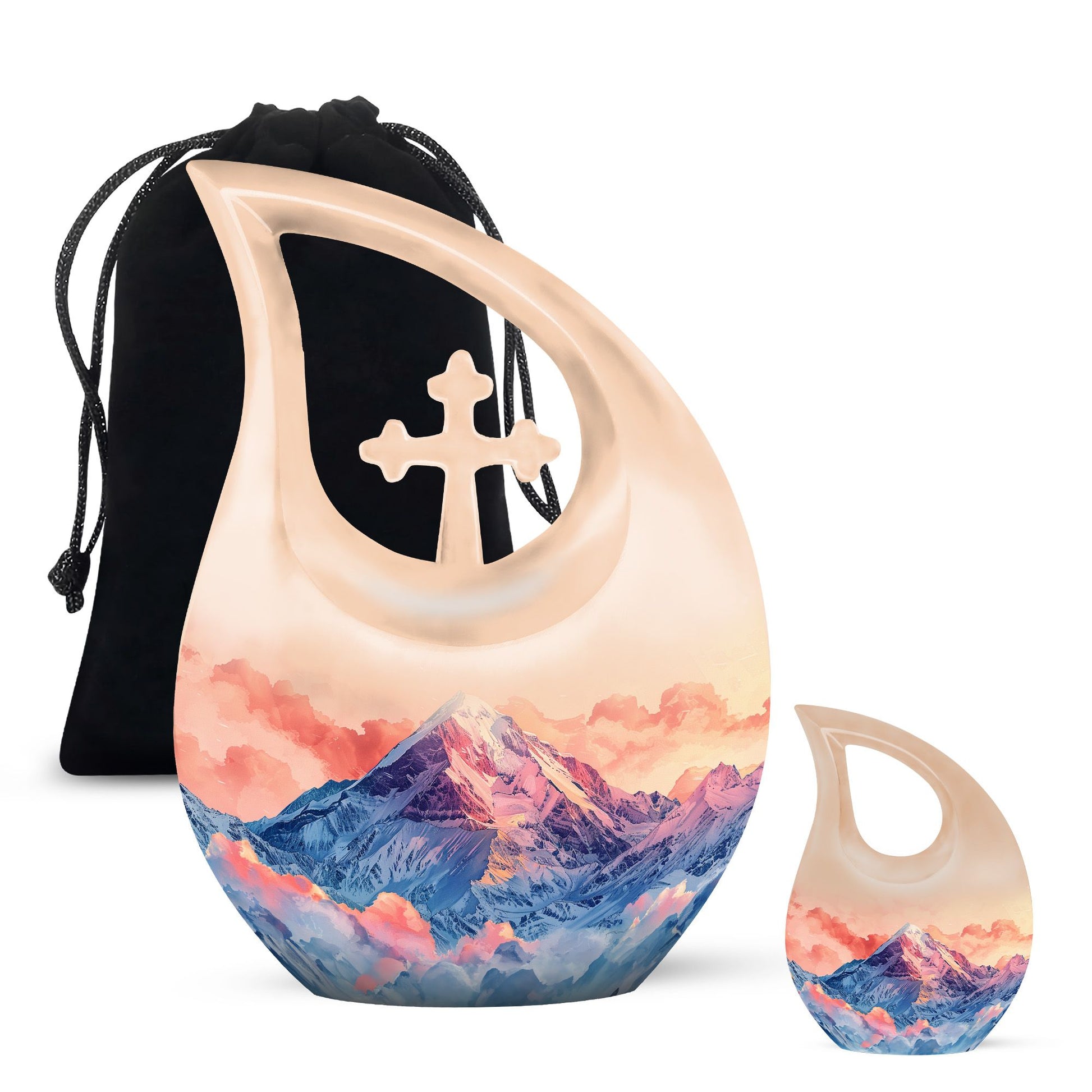 Cross Drop Mountains Urn