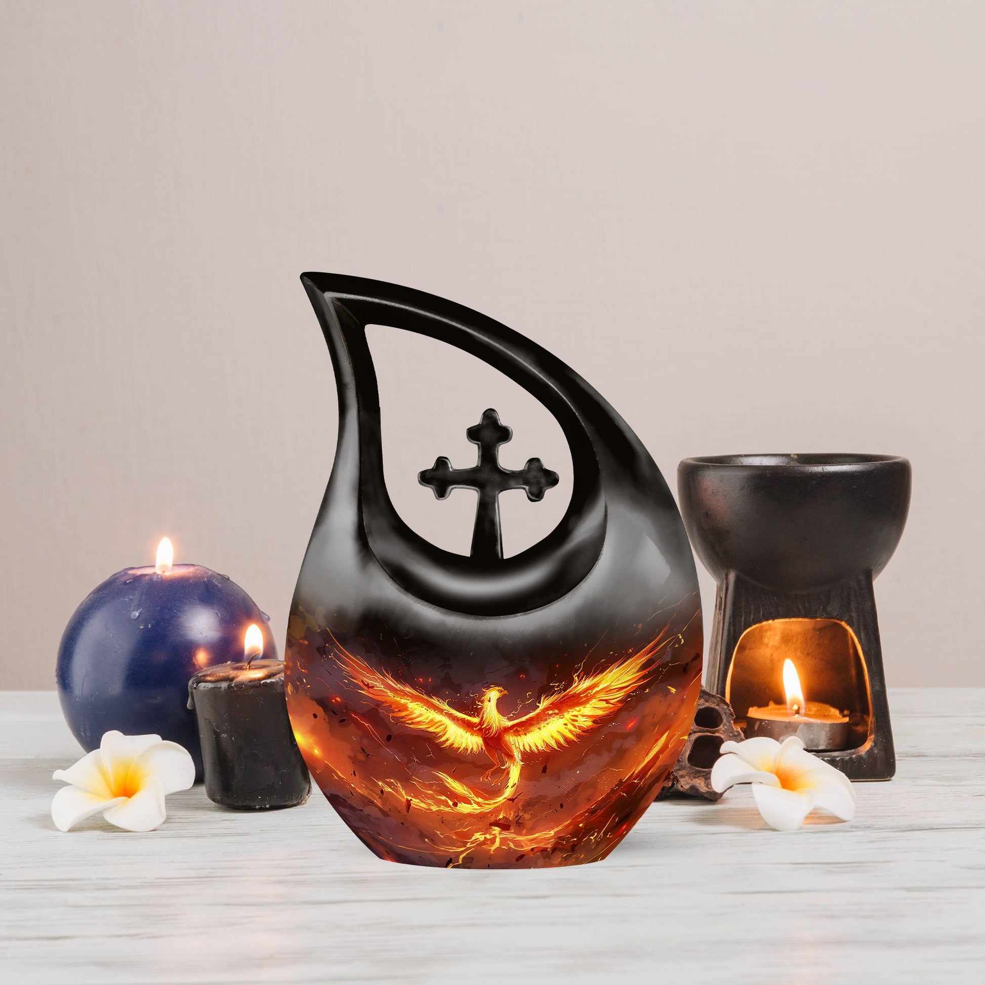 Phoenix-themed Bird Urn For Men's Ashes