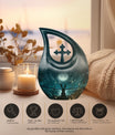 White Bunny Moon Urn