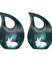 White Bunny Moon Urn