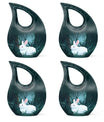 White Bunny Moon Urn