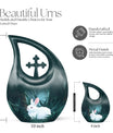 White Bunny Moon Urn