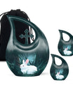 White Bunny Moon Urn
