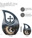Bunny Moon white 10 inch urn