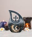Bunny Moon white 10 inch urn