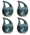 White Bunny Moon Urn for Dad