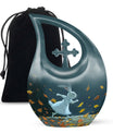 White Bunny Moon Urn for Dad