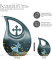 White Bunny Moon Urn for Dad