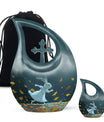 White Bunny Moon Urn for Dad