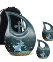 White Bunny Moon Urn for Dad