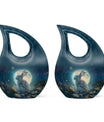 White Bunny Moon Urn