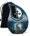 White Bunny Moon Urn