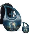 White Bunny Moon Urn