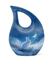 White Bunny Moon Urn