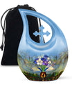 Stained Glass Urns For Human Ashes Large Funeral, Ashes Urn For Ashes