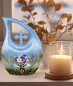 10-inch Stained Glass Urn