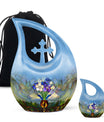 Stained Glass Urns For Human Ashes Large Funeral, Ashes Urn For Ashes