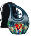 Stained Glass Ashes Keepsake Funeral, Ashes Cremation Urn