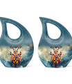 Stained Glass Cremation Urns Funeral, Ashes Memorial Urn
