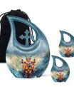 Stained Glass Cremation Urns Funeral, Ashes Memorial Urn