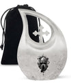 10 inch Cross Drop Catholic Urn