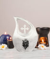 10 inch Cross Drop Catholic Urn, 