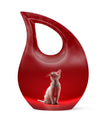 10-inch Cross Drop Cat Memorial Urn 