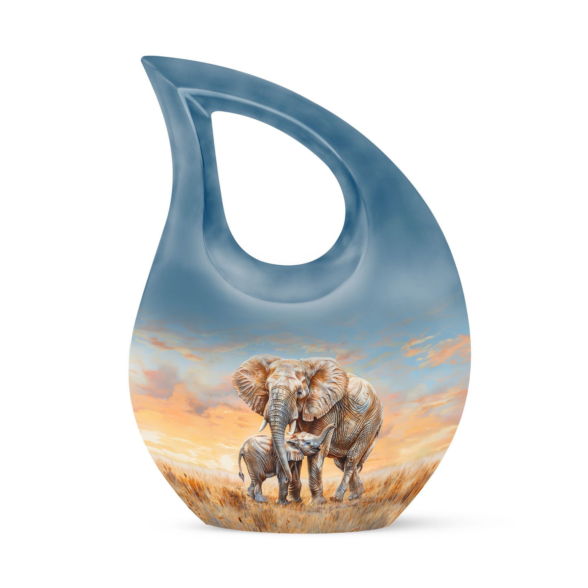 10-inch Elephant Family Urn