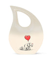 10-inch Elephant Family Cross Drop Memorial Urn