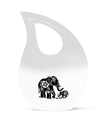 10-inch Elephant Family Urn