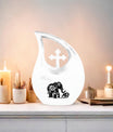 10-inch Elephant Family Urn