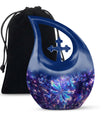 Cosmic Dragonfly Small Ashes Urn Funeral, Ashes Memorial Urn