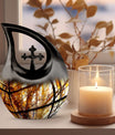 10-inch Stained Glass Urn 