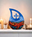 10-inch Stained Glass Urn 