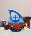 10-inch Stained Glass Urn 