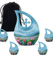 10-inch Lotus Urn in Cross Drop Design, 