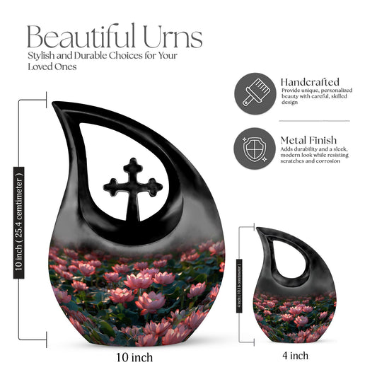 Affordable 10-inch Lotus Urn