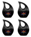 Cosmic Dragonfly Large Urn Funeral, Ashes Cremation Urn