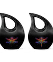 Cosmic Dragonfly Large Urn Funeral, Ashes Cremation Urn