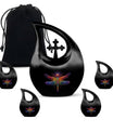 Cosmic Dragonfly Large Urn Funeral, Ashes Cremation Urn