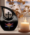 Large 10-inch Cosmic Dragonfly Urn