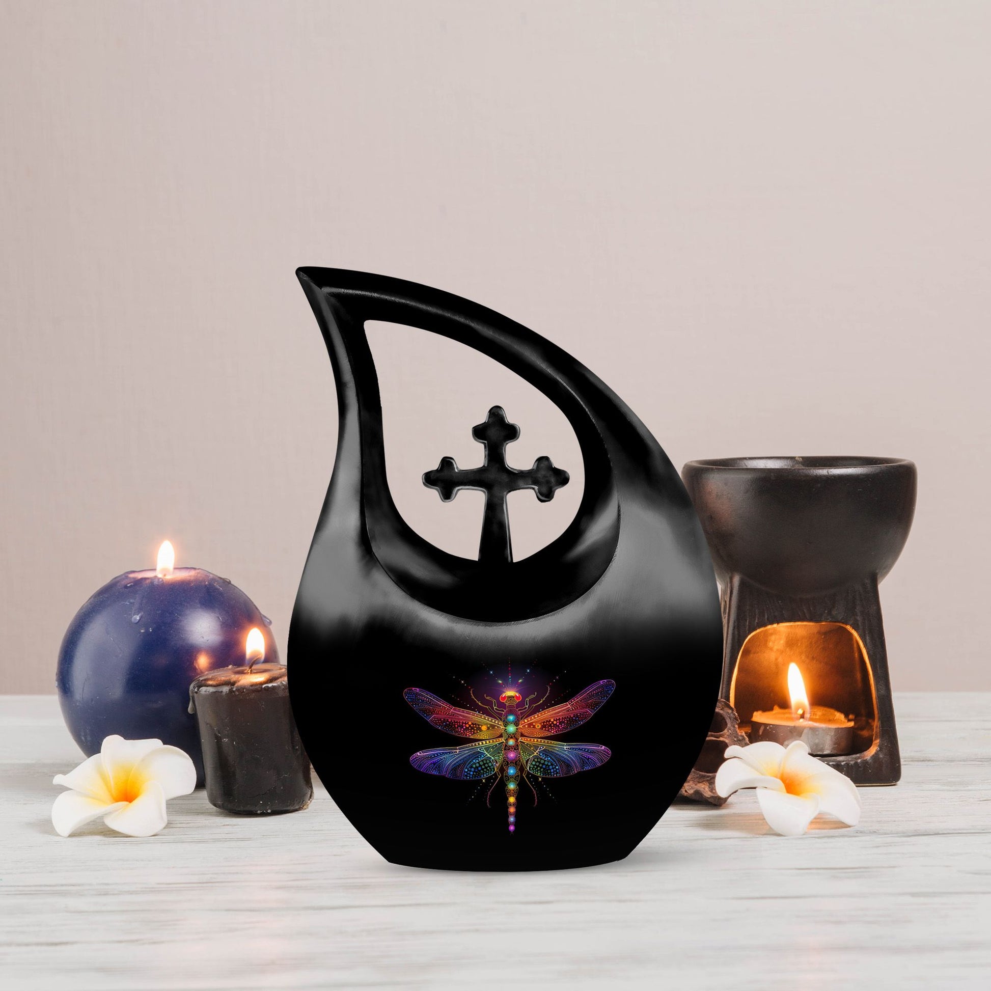 Large 10-inch Cosmic Dragonfly Urn