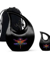 Cosmic Dragonfly Large Urn Funeral, Ashes Cremation Urn