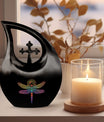 10-inch Cosmic Dragonfly Urn 